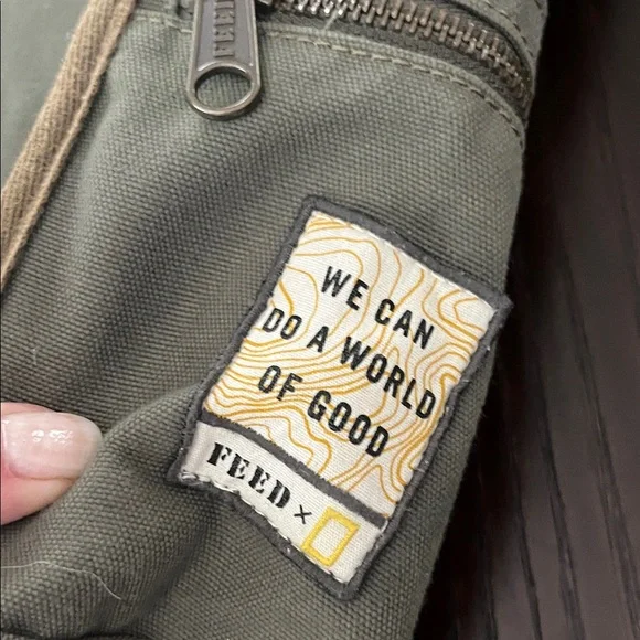 Feed Olive Green Tote Bag - Picture 3 of 16